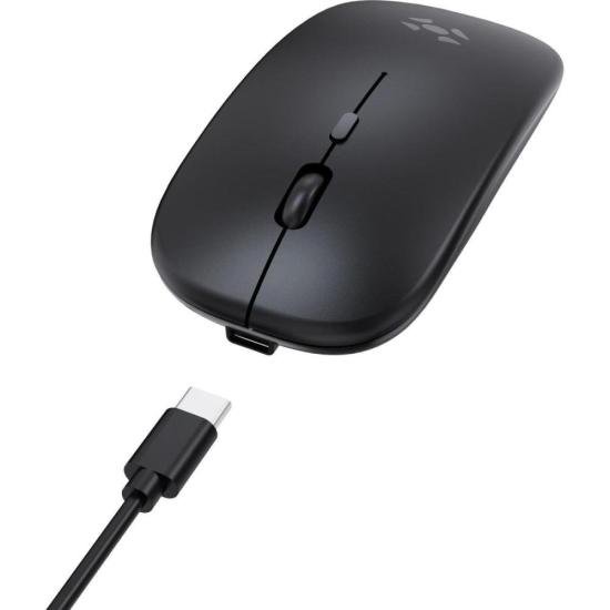 Mouse Sem Fio Slim Fortrek MS14 Preto por 38,00 à vista no boleto/pix ou parcele em até 1x sem juros. Compre na loja Mundomax!