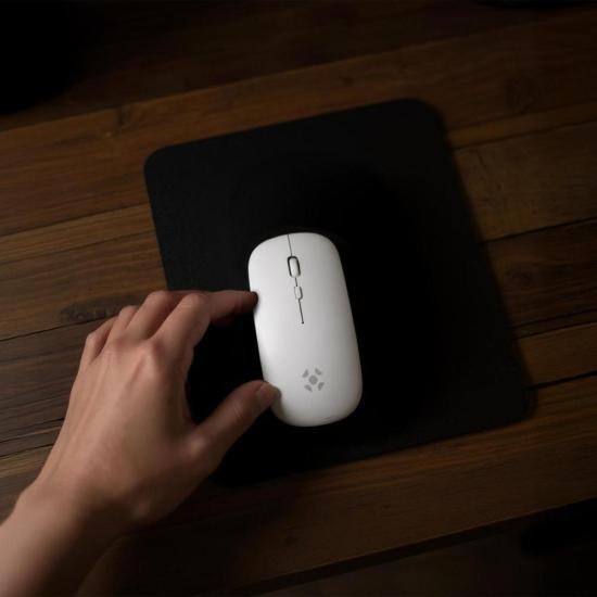 Mouse Sem Fio Slim Fortrek MS14 Branco por 32,00 à vista no boleto/pix ou parcele em até 1x sem juros. Compre na loja Mundomax!