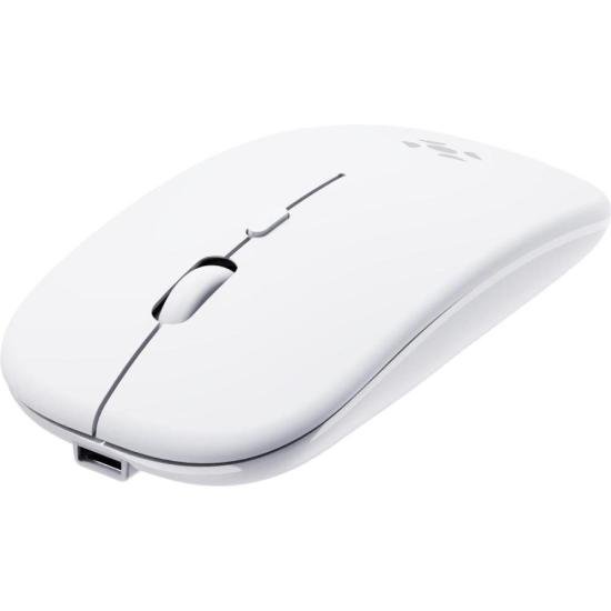 Mouse Sem Fio Slim Fortrek MS14 Branco por 32,00 à vista no boleto/pix ou parcele em até 1x sem juros. Compre na loja Mundomax!