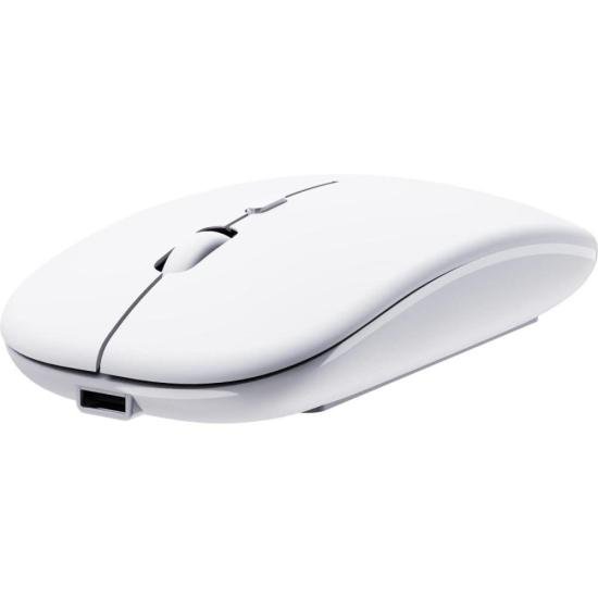 Mouse Sem Fio Slim Fortrek MS14 Branco por 32,00 à vista no boleto/pix ou parcele em até 1x sem juros. Compre na loja Mundomax!