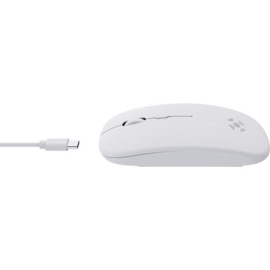 Mouse Sem Fio Slim Fortrek MS14 Branco por 32,00 à vista no boleto/pix ou parcele em até 1x sem juros. Compre na loja Mundomax!