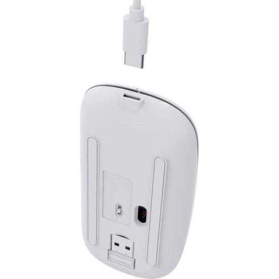 Mouse Sem Fio Slim Fortrek MS14 Branco por 32,00 à vista no boleto/pix ou parcele em até 1x sem juros. Compre na loja Mundomax!