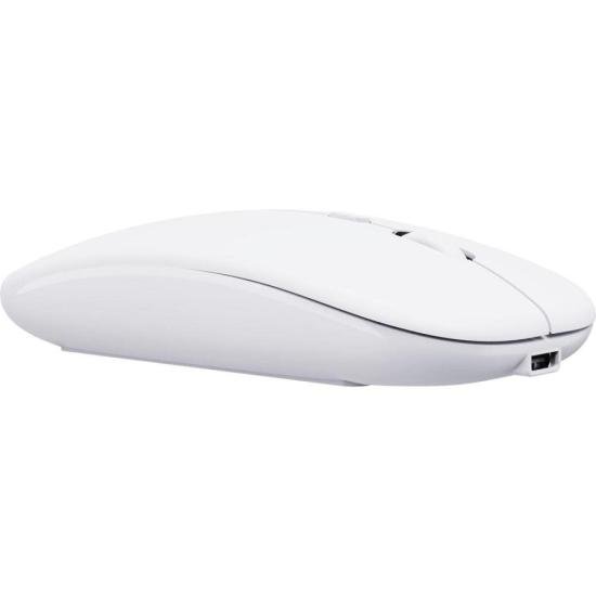 Mouse Sem Fio Slim Fortrek MS14 Branco por 32,00 à vista no boleto/pix ou parcele em até 1x sem juros. Compre na loja Mundomax!