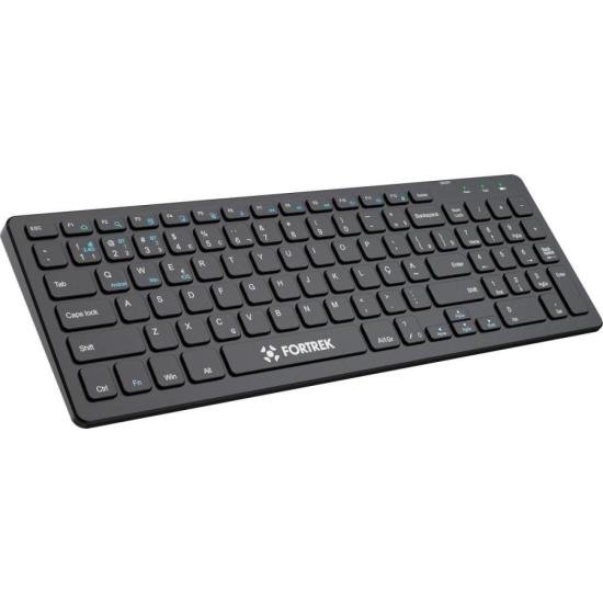 Teclado Sem Fio Office Fortrek KB11 Full Bluetooth Preto por 149,90 à vista no boleto/pix ou parcele em até 5x sem juros. Compre na loja Fortrek!