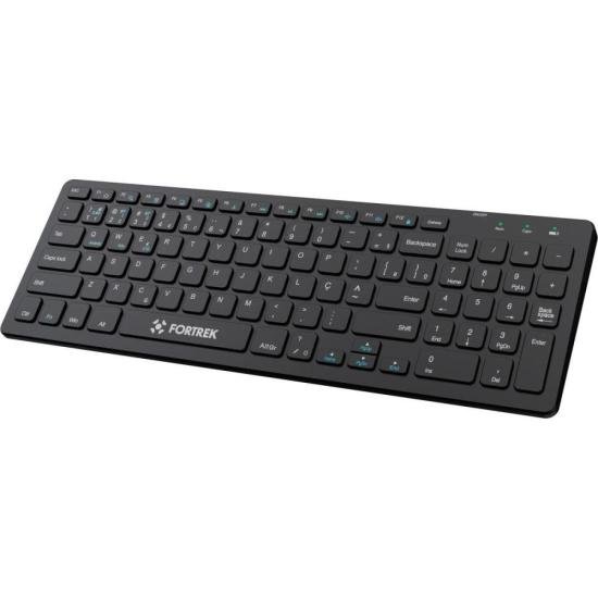 Teclado Sem Fio Office Fortrek KB11 Full Bluetooth Preto por 149,90 à vista no boleto/pix ou parcele em até 5x sem juros. Compre na loja Fortrek!