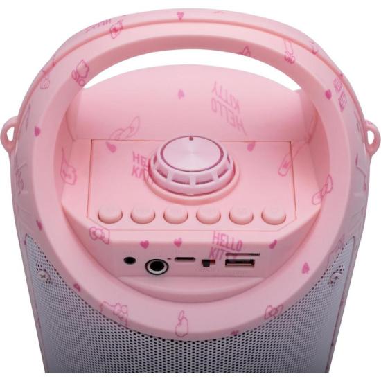 Caixa de Som Com Microfone Letron Hello Kitty 60w Rosa por 499,00 à vista no boleto/pix ou parcele em até 10x sem juros. Compre na loja Mundomax!