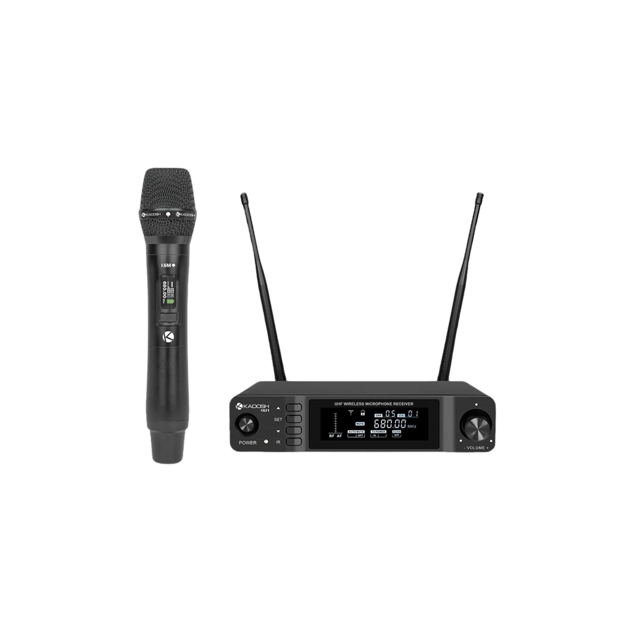 Microfone Kadosh Sem Fio UHF K621M por 2.043,00 à vista no boleto/pix ou parcele em até 12x sem juros. Compre na loja Mundomax!