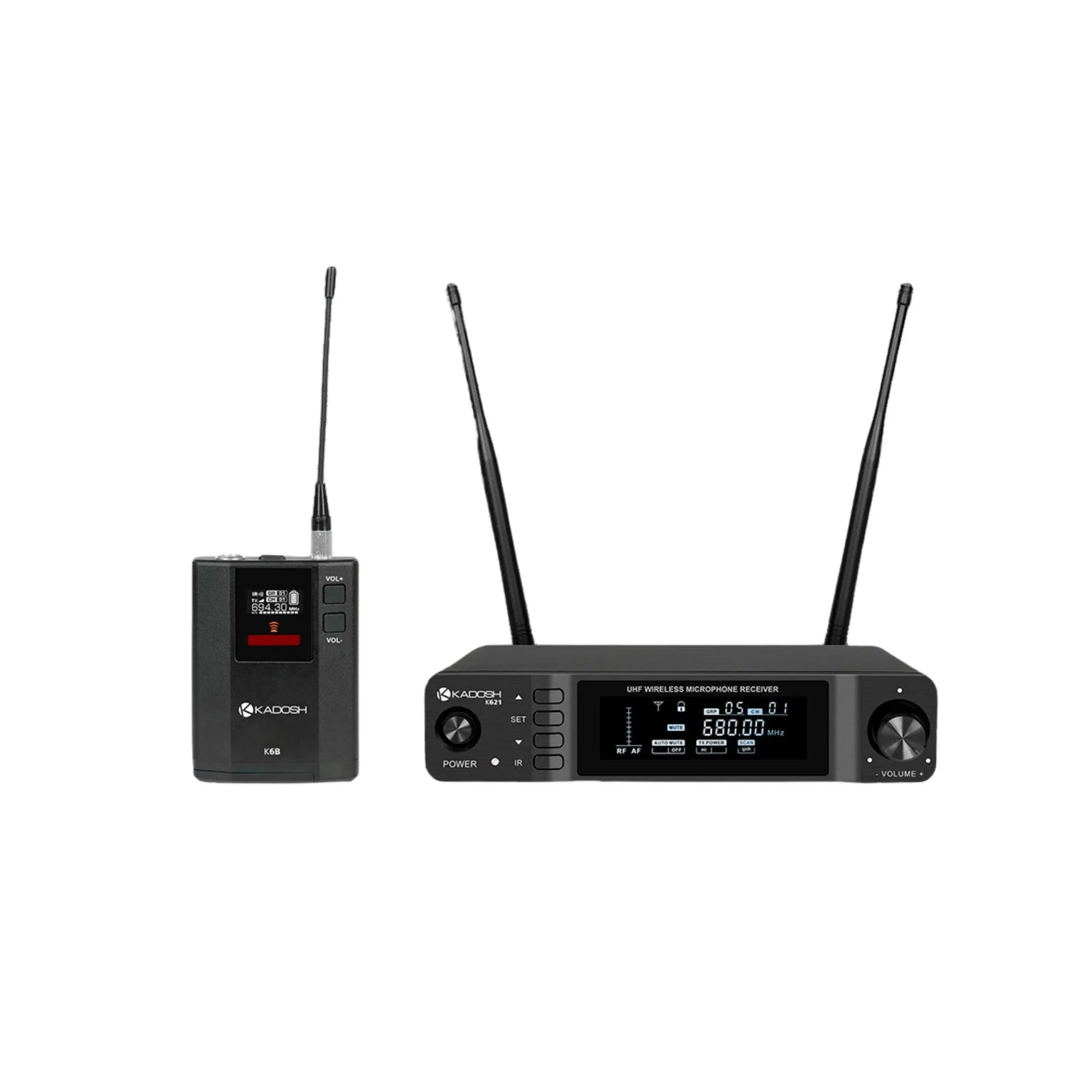 Microfone Kadosh Sem Fio UHF K621H por 2.043,00 à vista no boleto/pix ou parcele em até 12x sem juros. Compre na loja Mundomax!