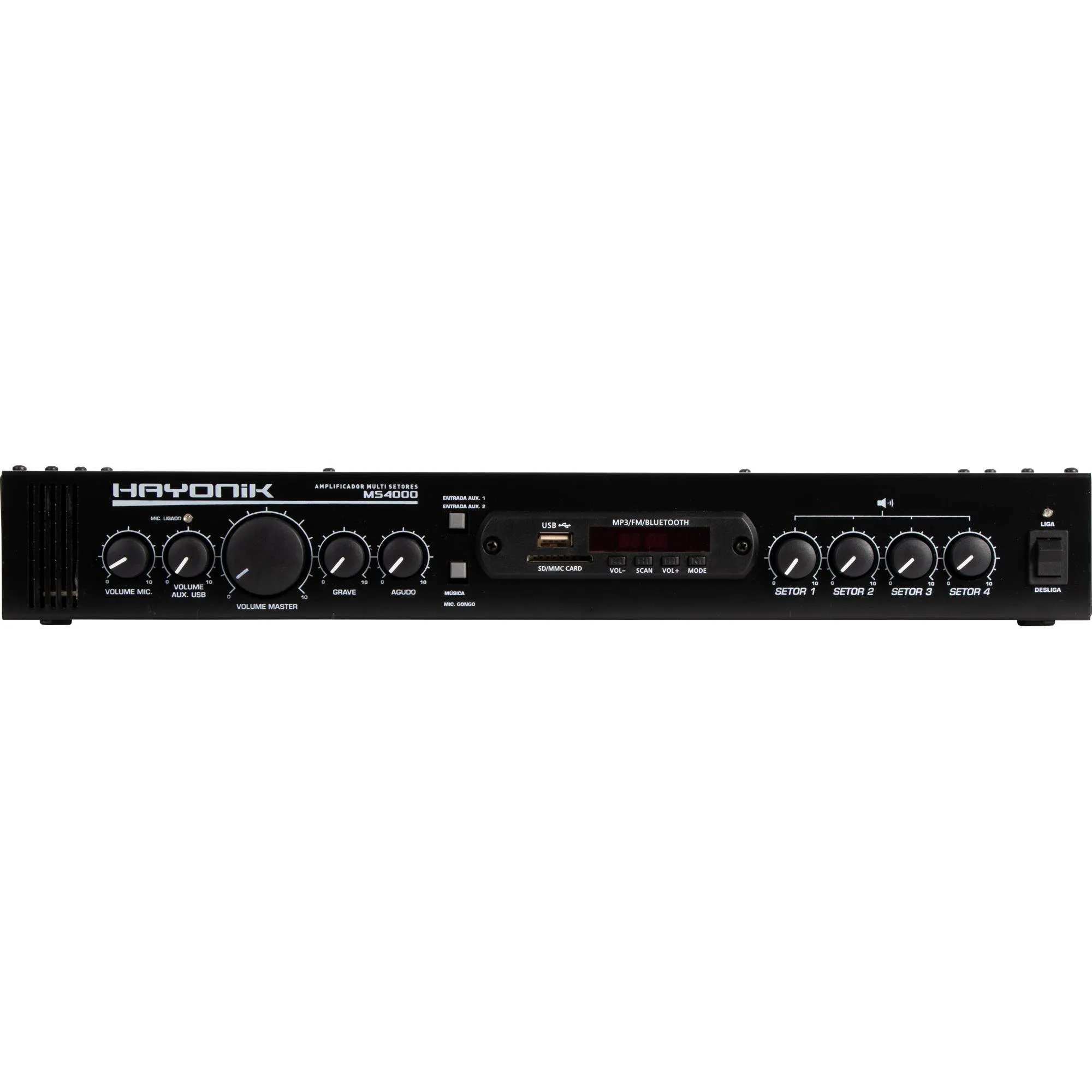 Amplificador Hayonik MS4000 400W RMS Multisetores (85840)