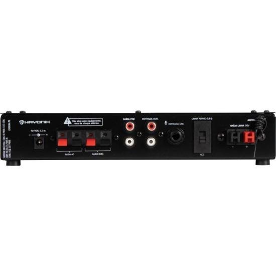 Amplificador Hayonik PRO510 50W RMS Com Gongo por 610,00 à vista no boleto/pix ou parcele em até 10x sem juros. Compre na loja Mundomax!