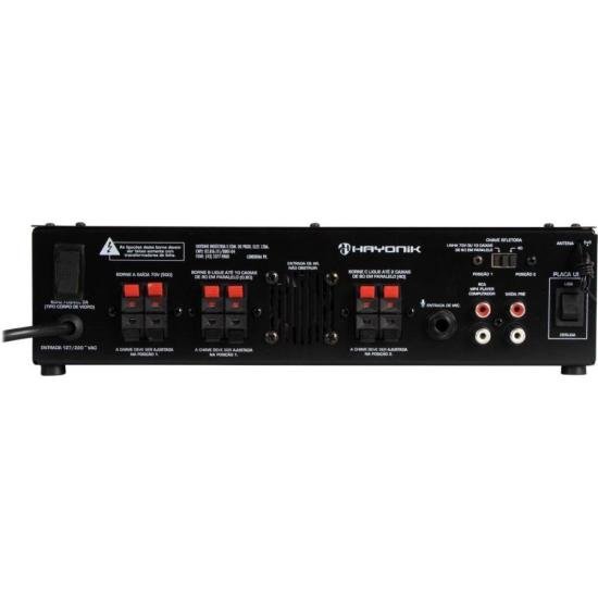 Amplificador Hayonik PRO620 100W RMS Com Gongo por 1.199,00 à vista no boleto/pix ou parcele em até 12x sem juros. Compre na loja Mundomax!