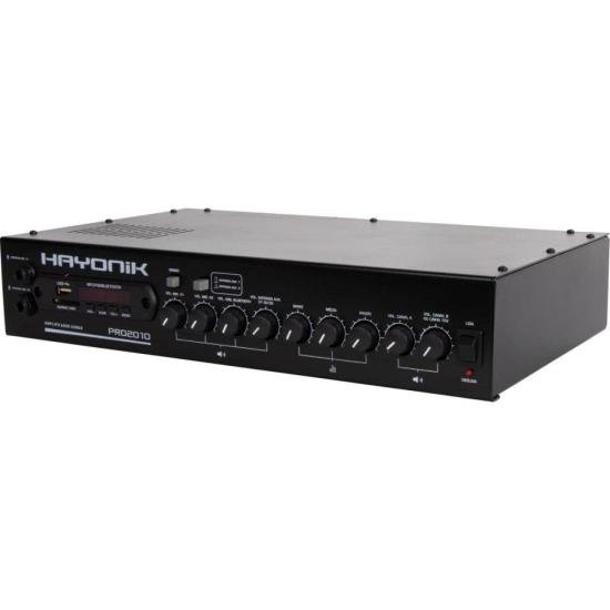 Amplificador Hayonik PRO2010 200W RMS Com Gongo por 1.674,90 à vista no boleto/pix ou parcele em até 12x sem juros. Compre na loja Mundomax!