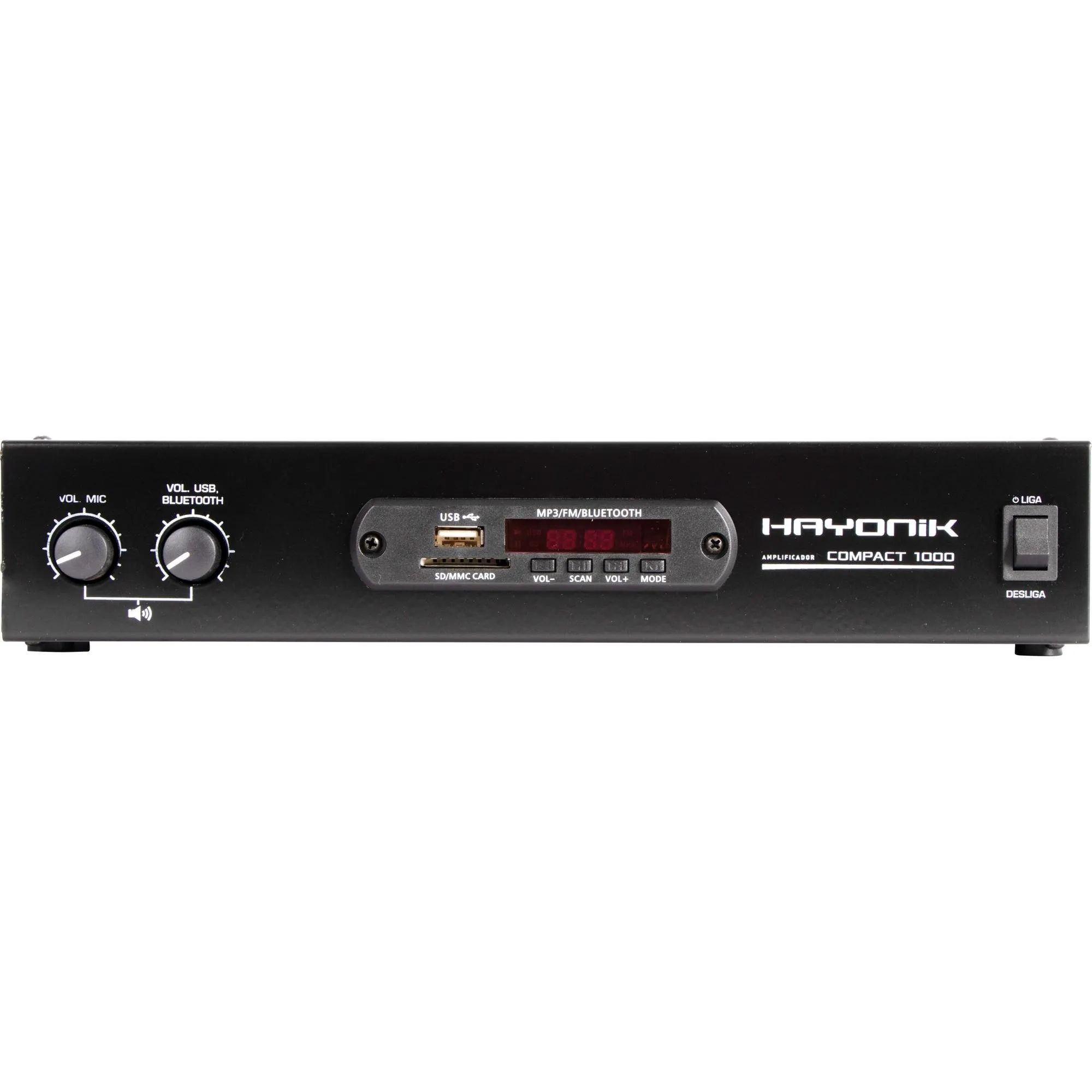 Amplificador Hayonik Compact 1000 80W RMS Com Bluetooth (85844)