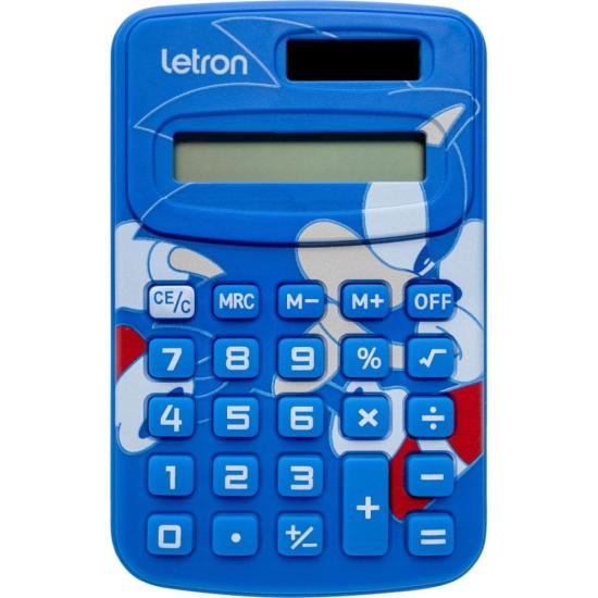 Calculadora de Bolso Letron Sonic 8 Dígitos Azul por 45,00 à vista no boleto/pix ou parcele em até 1x sem juros. Compre na loja Mundomax!