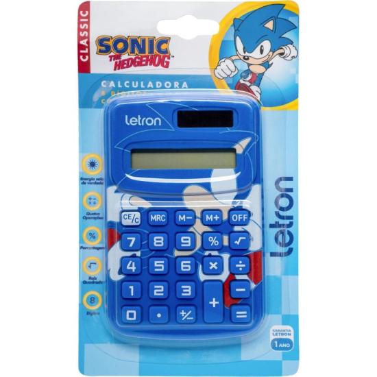 Calculadora de Bolso Letron Sonic 8 Dígitos Azul por 45,00 à vista no boleto/pix ou parcele em até 1x sem juros. Compre na loja Mundomax!