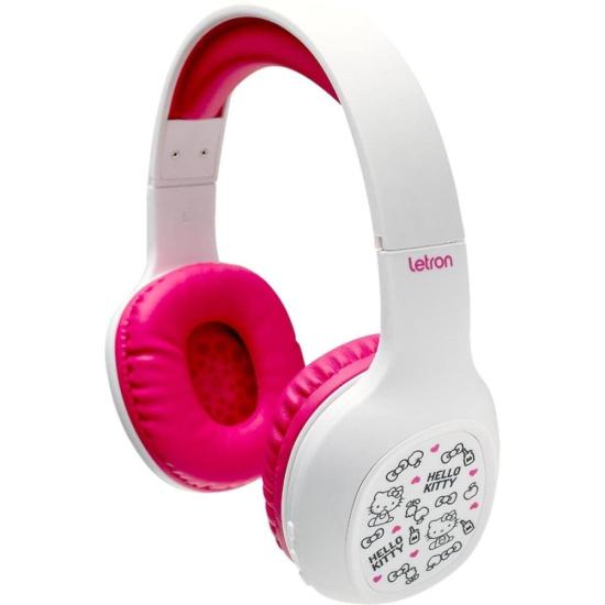 Headphone Bluetooth Letron Hello Kitty Rosa por 180,00 à vista no boleto/pix ou parcele em até 7x sem juros. Compre na loja Mundomax!
