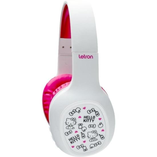Headphone Bluetooth Letron Hello Kitty Rosa por 180,00 à vista no boleto/pix ou parcele em até 7x sem juros. Compre na loja Mundomax!