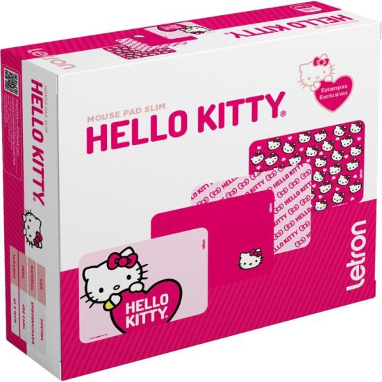 Mouse Pad Slim Letron Hello Kitty (Caixa C/20 Unidades) por 199,00 à vista no boleto/pix ou parcele em até 7x sem juros. Compre na loja Mundomax!