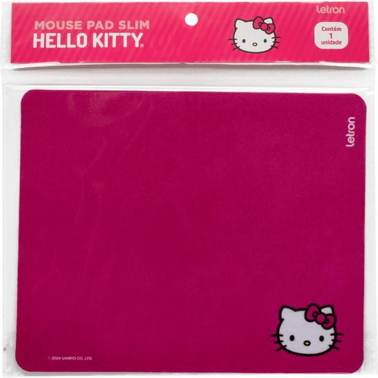 Mouse Pad Slim Letron Hello Kitty (Caixa C/20 Unidades) por 199,00 à vista no boleto/pix ou parcele em até 7x sem juros. Compre na loja Mundomax!