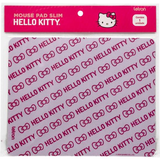 Mouse Pad Slim Letron Hello Kitty (Caixa C/20 Unidades) por 199,00 à vista no boleto/pix ou parcele em até 7x sem juros. Compre na loja Mundomax!