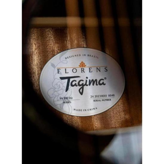 Violão Tagima Folk Aço Sólido Flamed Okoume FS-200 Black Com Bag por 2.899,00 à vista no boleto/pix ou parcele em até 12x sem juros. Compre na loja Mundomax!