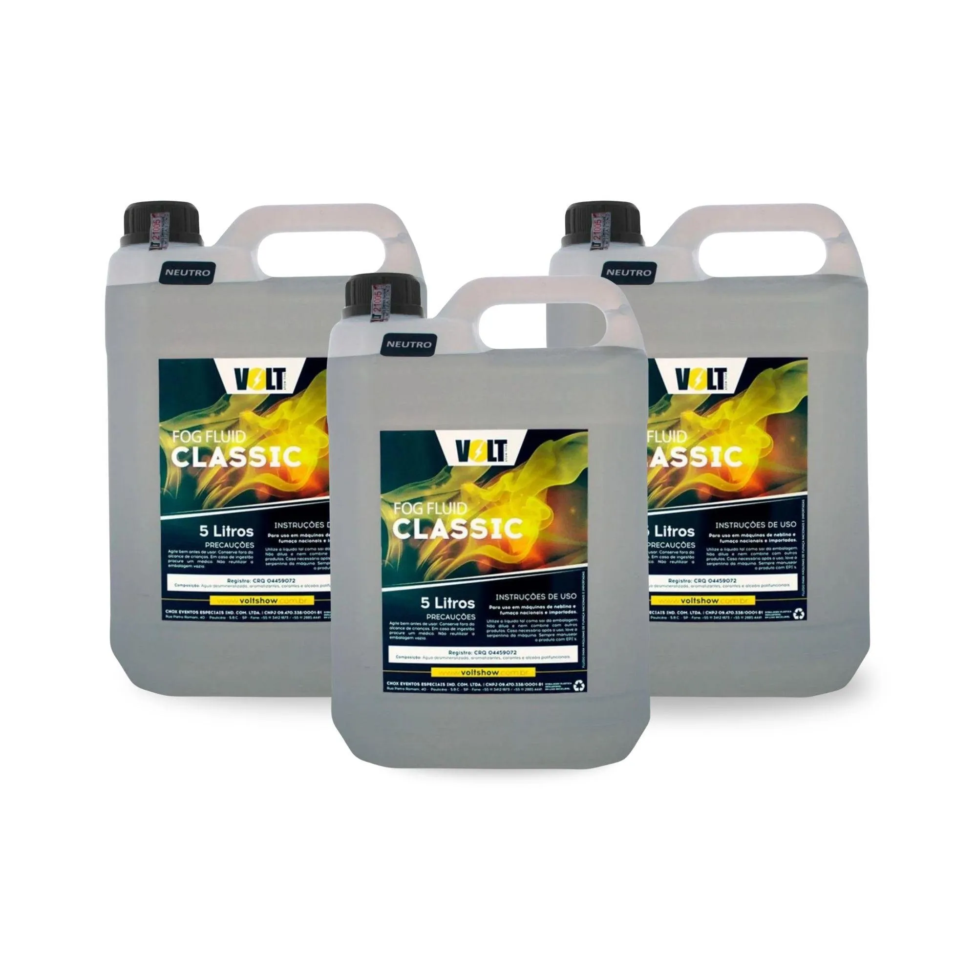 Kit C/ 3 UNIDADES FUMACA VOLT CLASSIC 5L (85936)