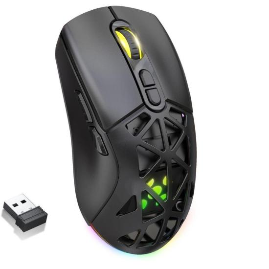 Mouse Gamer Sem Fio Wireless Fortrek Striker Air Preto por 155,44 à vista no boleto/pix ou parcele em até 6x sem juros. Compre na loja Fortrek!