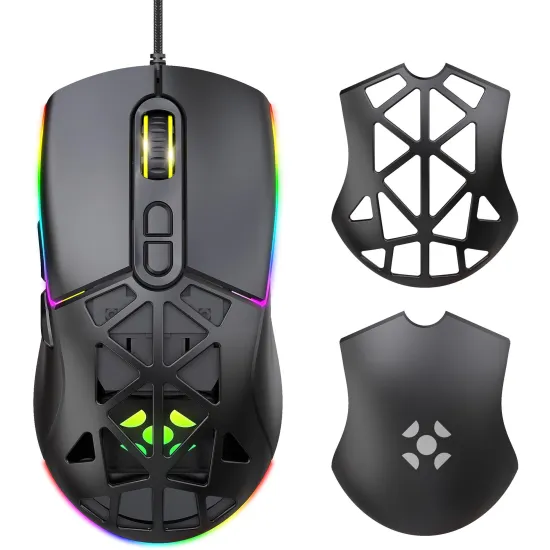 Mouse Gamer Com Fio Fortrek Striker Preto por 79,57 à vista no boleto/pix ou parcele em até 3x sem juros. Compre na loja Fortrek!