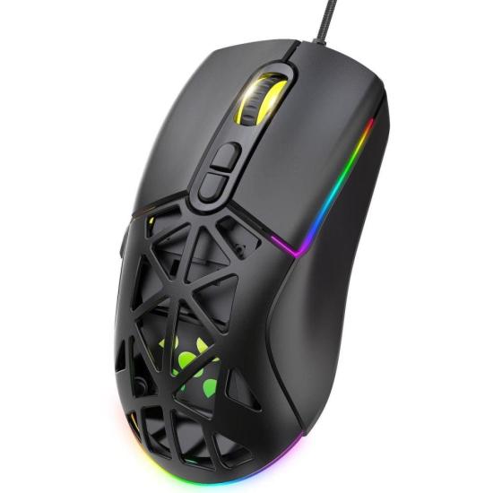Mouse Gamer Com Fio Fortrek Striker Preto por 69,00 à vista no boleto/pix ou parcele em até 2x sem juros. Compre na loja Mundomax!