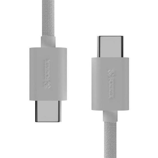 Cabo USB-C Para USB-C Fortrek U221 1 Metro Branco por 11,00 à vista no boleto/pix ou parcele em até 1x sem juros. Compre na loja Mundomax!