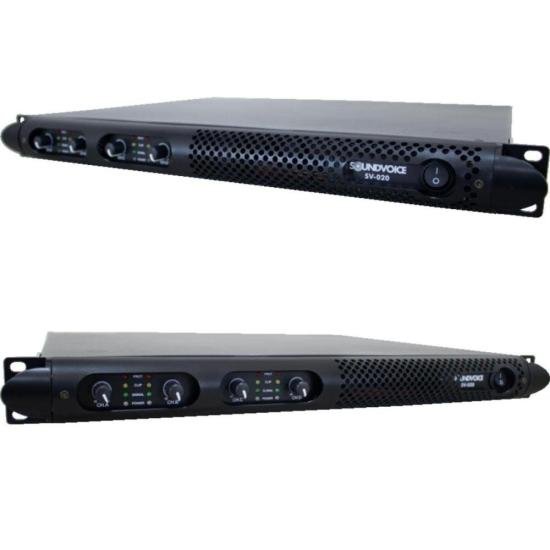 Amplificador Soundvoice SV-020 PRO 4 Canais 2000W por 2.999,00 à vista no boleto/pix ou parcele em até 12x sem juros. Compre na loja Mundomax!