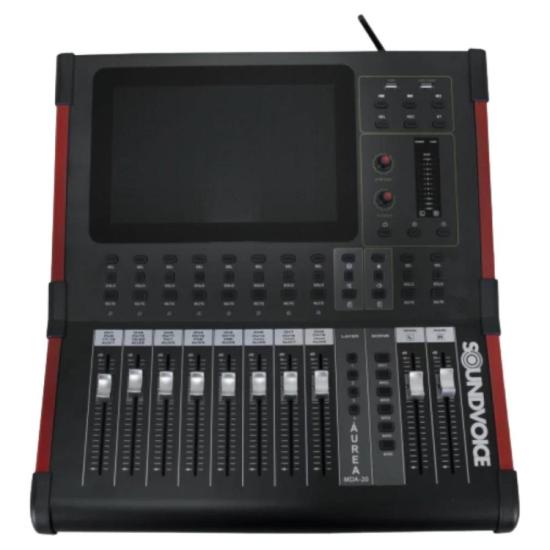 Mesa de Som Digital Soundvoice Áurea MDA-20 por 8.599,00 à vista no boleto/pix ou parcele em até 12x sem juros. Compre na loja Mundomax!