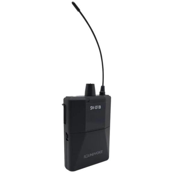 Bodypack Soundvoice SV-01B Para Retorno Sem Fio Duplo IN-EAR por 450,00 à vista no boleto/pix ou parcele em até 10x sem juros. Compre na loja Mundomax!