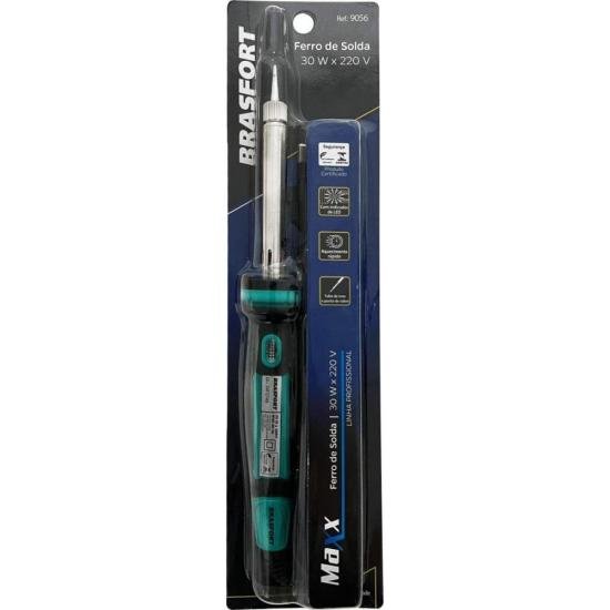 Ferro de Solda Maxx 30W 220V Brasfort por 75,00 à vista no boleto/pix ou parcele em até 3x sem juros. Compre na loja Mundomax!