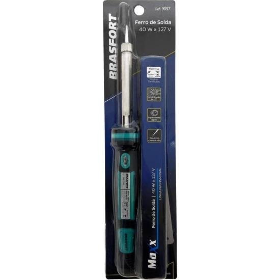 Ferro de Solda Maxx 40W 127V Brasfort por 75,00 à vista no boleto/pix ou parcele em até 3x sem juros. Compre na loja Mundomax!