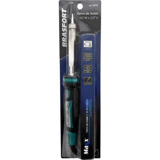Ferro de Solda Maxx 60W 127V Brasfort por 85,00 à vista no boleto/pix ou parcele em até 3x sem juros. Compre na loja Mundomax!