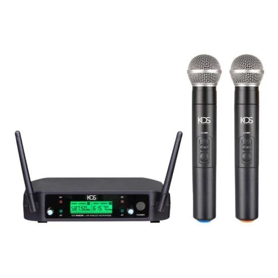 Sistema Kadosh de Microfone Sem Fio KDS-W382M UHF Duplo de Mão por 480,00 à vista no boleto/pix ou parcele em até 10x sem juros. Compre na loja Mundomax!