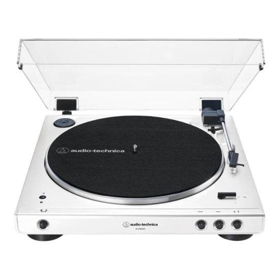 Toca Discos Audio-Technica AT-LP60XBT Branco Com Bluetooth