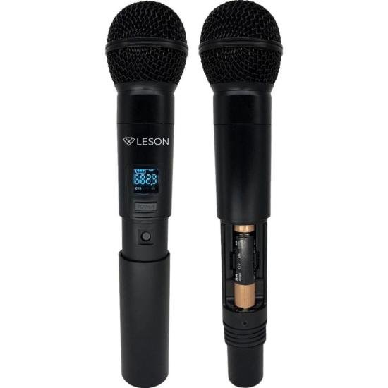 Sistema de Microfone Sem Fio Cardioide Leson LS961 Digital+ Preto por 0,00 à vista no boleto/pix ou parcele em até 1x sem juros. Compre na loja Mundomax!