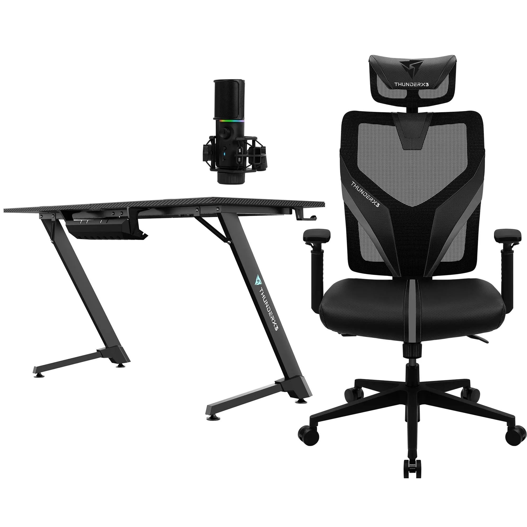 Kit ThunderX3 Cadeira Yama1 + Mesa ED5 2.0 + Microfone Streamplify Mic (86317)