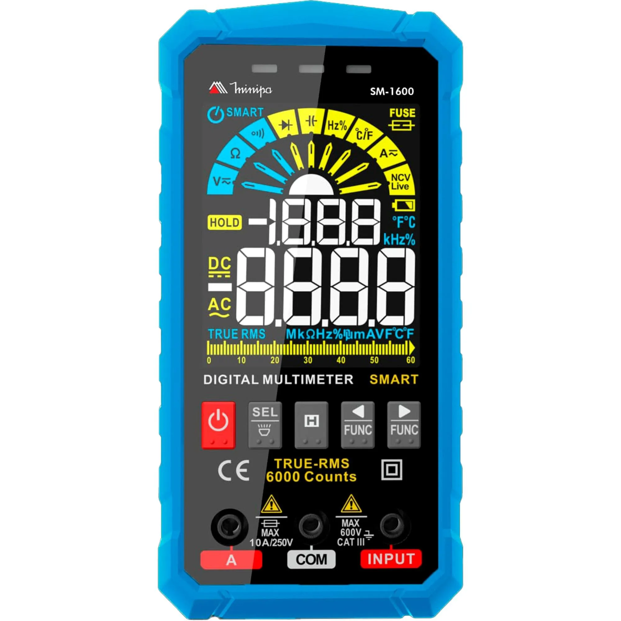 MULTIMETRO SMART MINIPA SM-1600 por 499,00 à vista no boleto/pix ou parcele em até 10x sem juros. Compre na loja Mundomax!