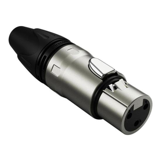 Conector Wireconex XLR WC 1003 Femea 3 Polos por 12,00 à vista no boleto/pix ou parcele em até 1x sem juros. Compre na loja Mundomax!