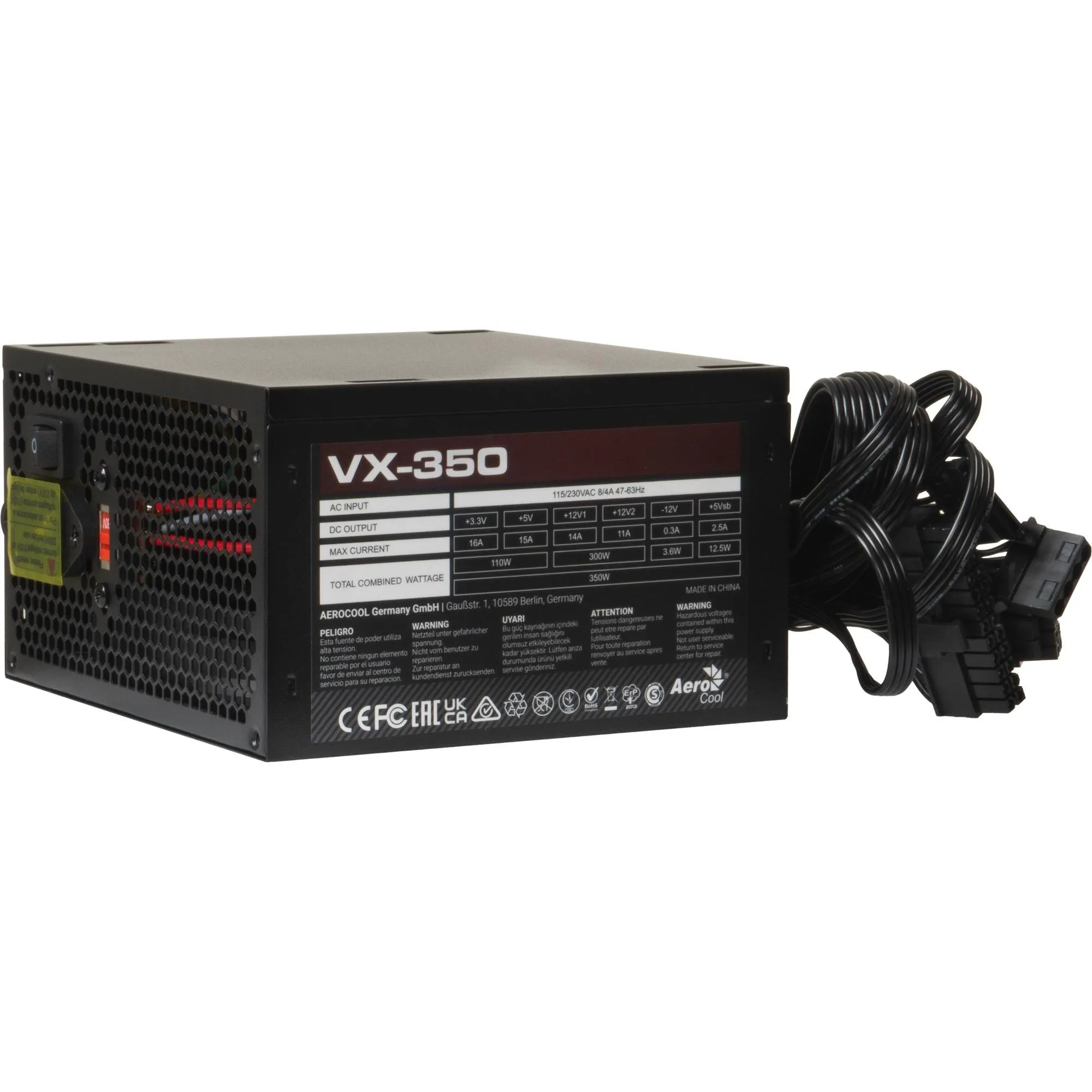 Fonte Gamer ATX Aerocool Stealth VX-350 350W Bivolt (86367)
