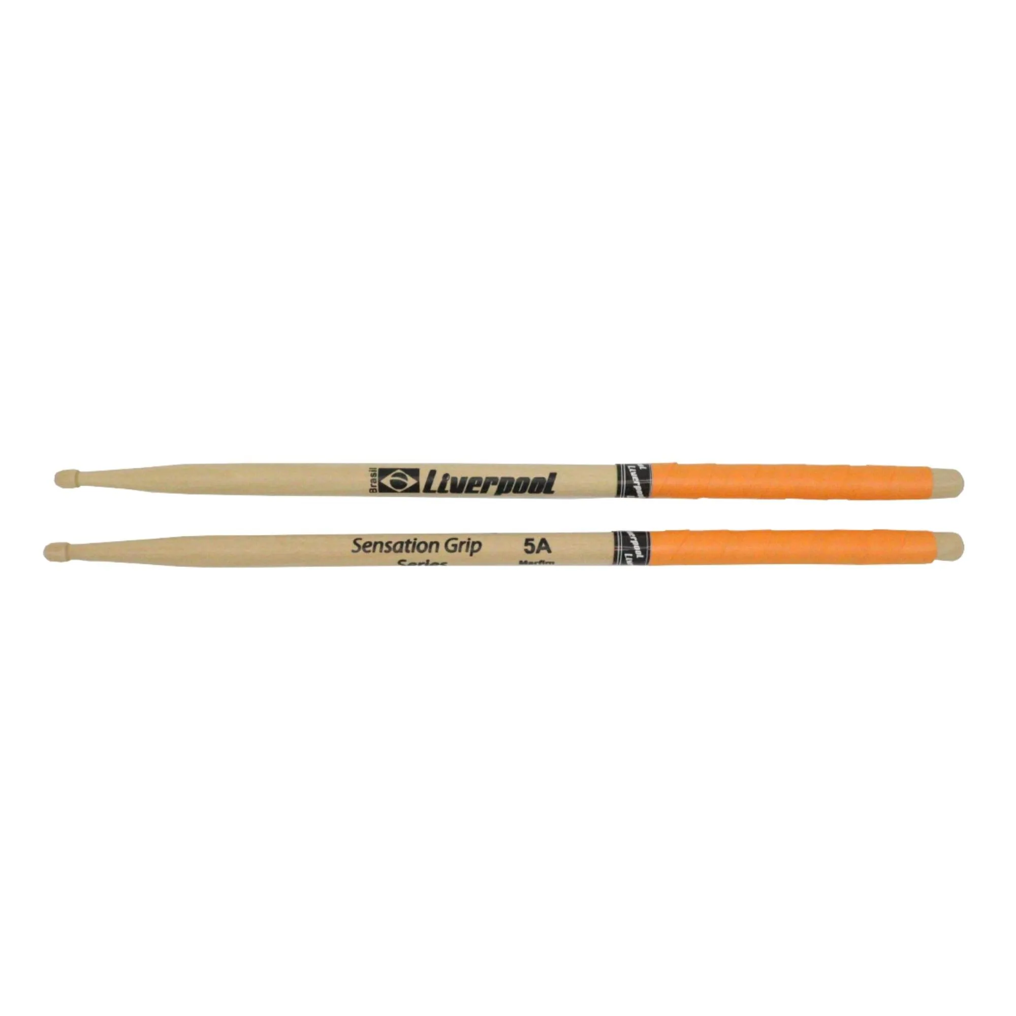 Baqueta Liverpool Sensation Grip 5A Ponta de Madeira Laranja por 0,00 à vista no boleto/pix ou parcele em até 1x sem juros. Compre na loja Mundomax!