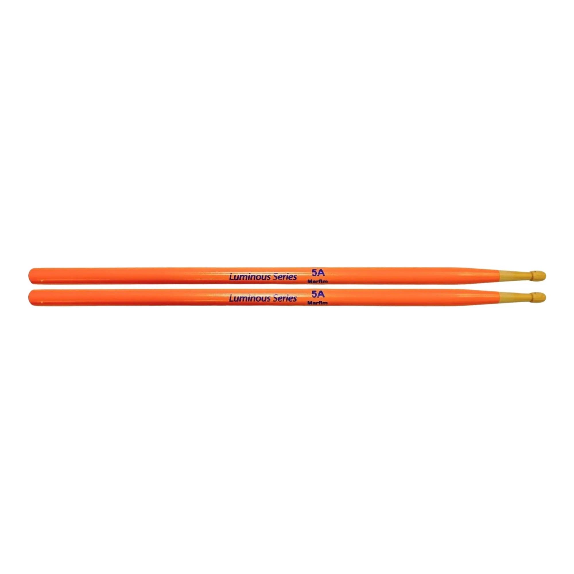 Baqueta Liverpool Luminous 5A Ponta de Madeira Laranja por 0,00 à vista no boleto/pix ou parcele em até 1x sem juros. Compre na loja Mundomax!