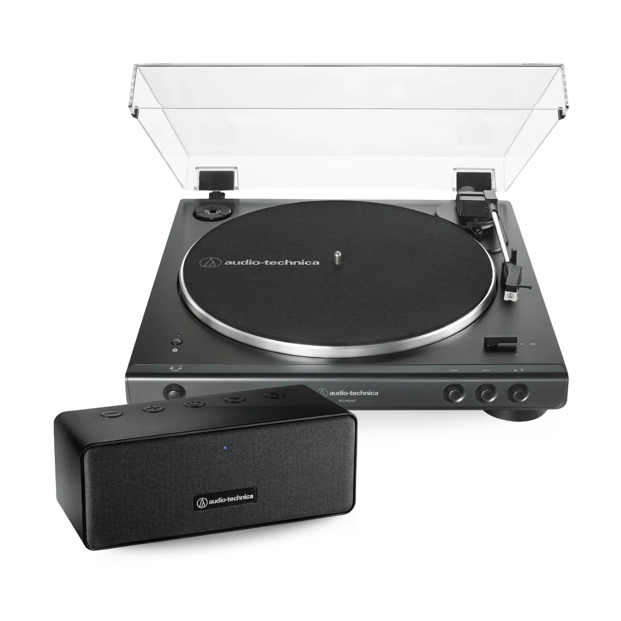 KIT TOCA DISCO LP60XBT PRETO + CAIXA por 2.800,00 à vista no boleto/pix ou parcele em até 12x sem juros. Compre na loja Mundomax!