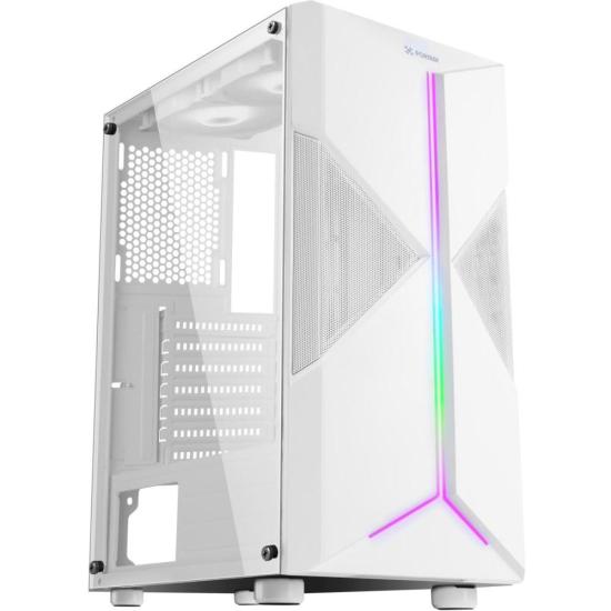 Kit Gabinete Holt Mid Tower + Kit Cooler Fan Frosty Branco Fortrek por 483,66 à vista no boleto/pix ou parcele em até 10x sem juros. Compre na loja Fortrek!