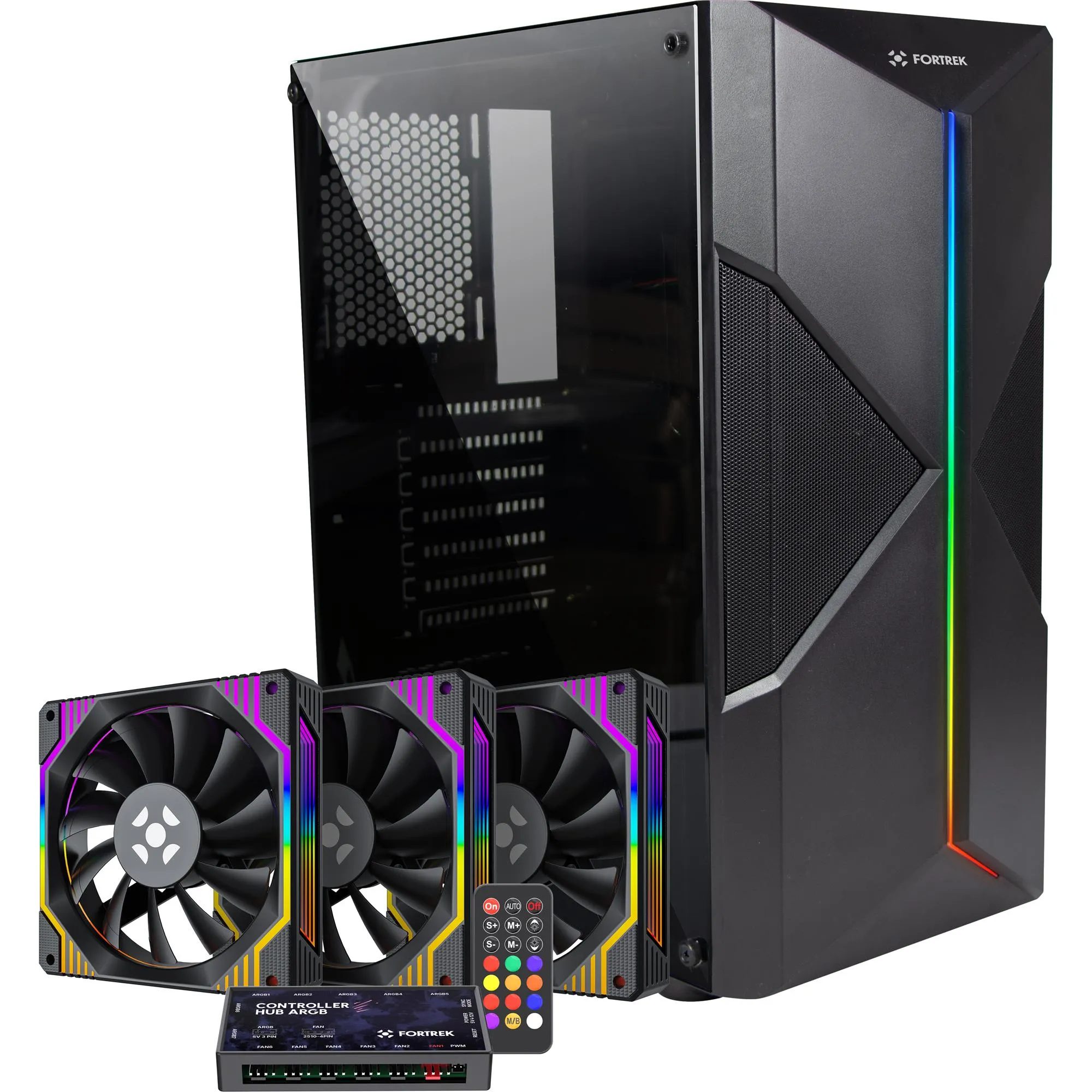 GABINETE + KIT COOLER PRETO FORTREK (86426)