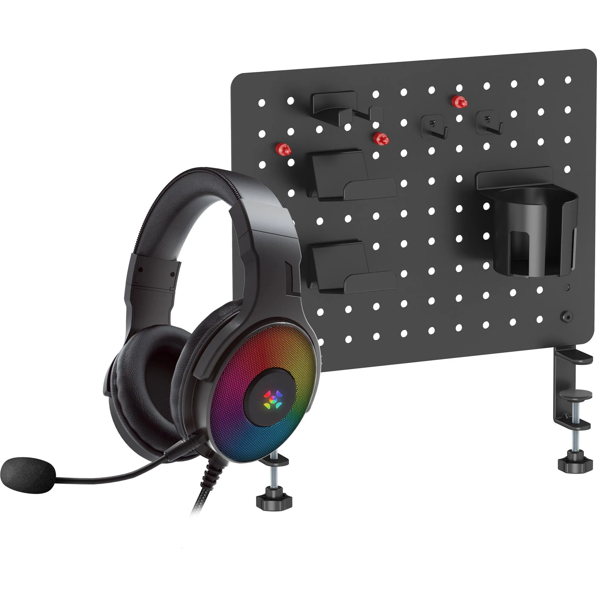 PAINEL ORG  + HEADSET GAMER PT FORTREK (86427)