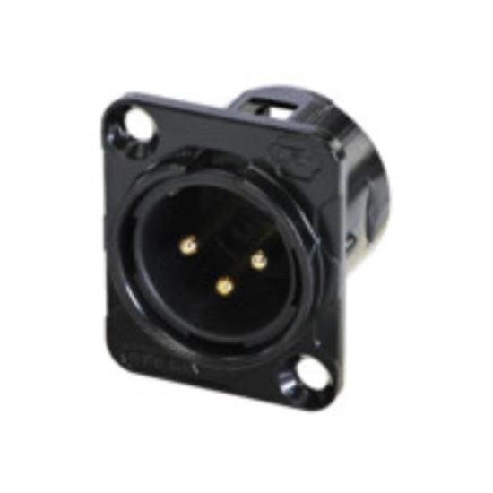 Conector XLR Rean RC3MDL Painel Macho por 33,00 à vista no boleto/pix ou parcele em até 1x sem juros. Compre na loja Mundomax!